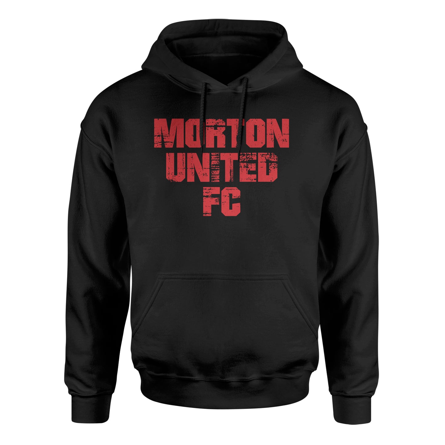 Morton United FC Stacked Red - Biblend Hoodie - Unisex