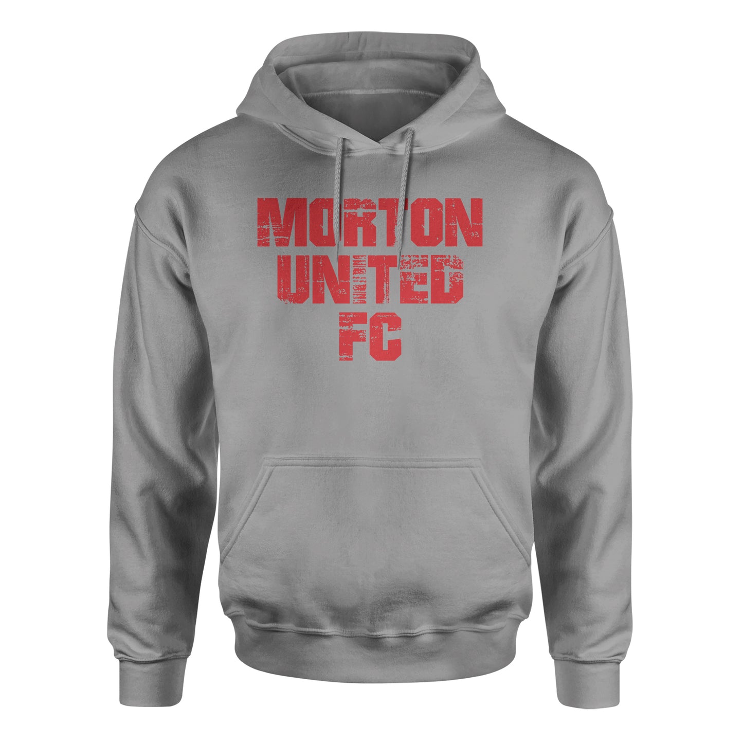 Morton United FC Stacked Red - Biblend Hoodie - Unisex