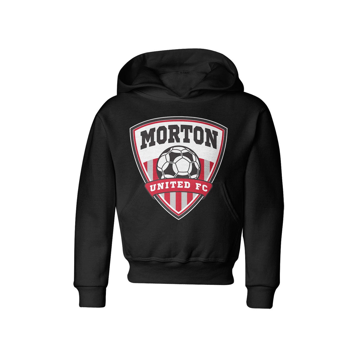 MUFC Shield White Youth - Biblend Hoodie - Youth