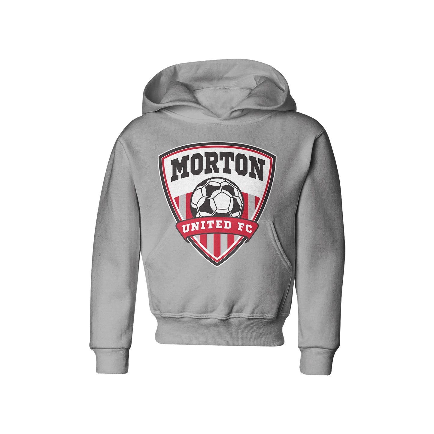 MUFC Shield White Youth - Biblend Hoodie - Youth